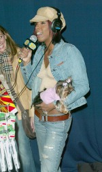 Kelly Rowland and Dog